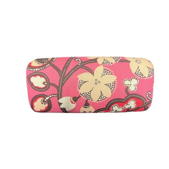VERA BRADLEY Hard Shell Sunglass Eye Glass Clam Shell Case Pink Floral - Picture 5 of 10